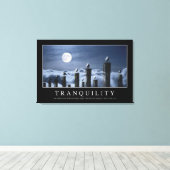 Tranquiliteit: Inspirerend prijsopgave Canvas Afdruk (Insitu (Houten vloer))