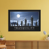 Tranquiliteit: Inspirerend prijsopgave Canvas Afdruk (Insitu (Woonkamer))