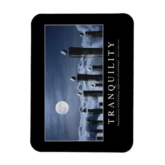 Tranquiliteit: Inspirerend prijsopgave Magneet (Verticaal)