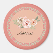 Tranquiliteit, prachtige sjabloon van het bloemont magneet (Voorkant)