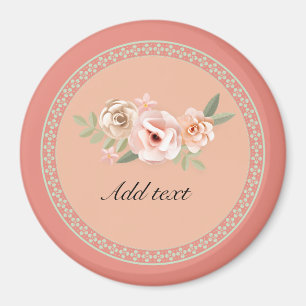 Tranquiliteit, prachtige sjabloon van het bloemont magneet