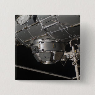Tranquiliteit van het internationale ruimtestation vierkante button 5,1 cm