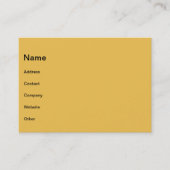 Tranquiliteit Visitekaartje (Voorkant)