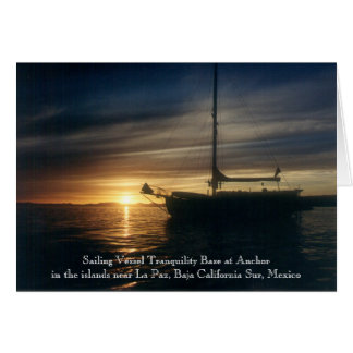 Tranquiliteitsbasis voor zeilvaartuig bij anker