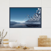 Tranquiliteitsblauw I Poster (Keuken)