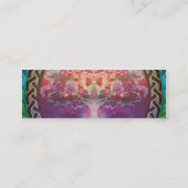 Tranquiliteitsboom van het leven in regenboogkleur mini visitekaartje (Achterkant)