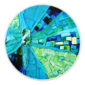 Tranquiliteitsmozaïek Keramische Knop (Voorkant)
