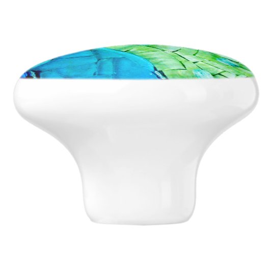 Tranquiliteitsmozaïek Keramische Knop (Zijkant)