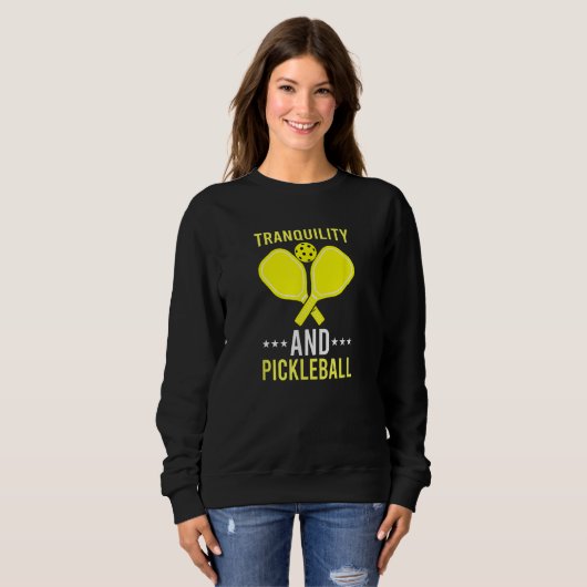 Tranquility and Pickleball  Fun    Dink Trui (Voorkant volledig)