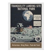 Tranquility Base Park - Poster (Voorkant)