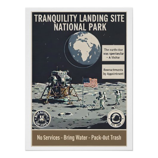 Tranquility Base Park - Poster (Voorkant)