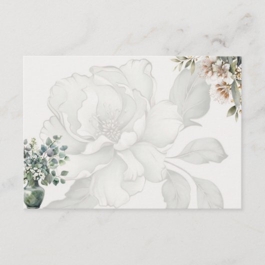 Tranquility Basic Blank Recept Kaart (Voorkant)