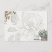 Tranquility Basic Blank Recept Kaart (Achterkant)