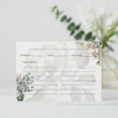 Tranquility Basic Recept Kaart (Staand voorkant)