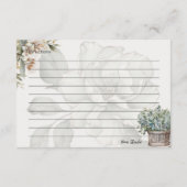 Tranquility Basic Recept Kaart (Achterkant)