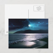 Tranquility Beach Moonrise Briefkaart (Voorkant / Achterkant)