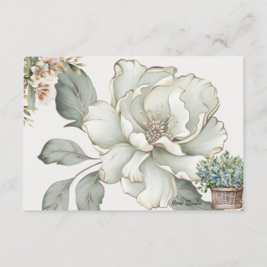 Tranquility Blank Recept Kaart (Achterkant)