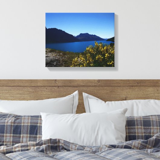 Tranquility Blues South Island, Nieuw-Zeeland Canv Canvas Afdruk (Insitu (Slaapkamer))
