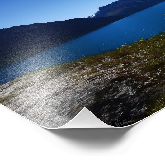 Tranquility Blues South Island, Nieuw-Zeelandse fo Foto Afdruk (Hoek)