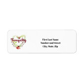 Tranquility Floral Return Address Labels (Voorkant)