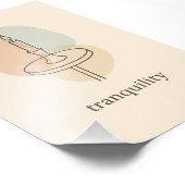 Tranquility Minimalistische Kaars Poster (Hoek)