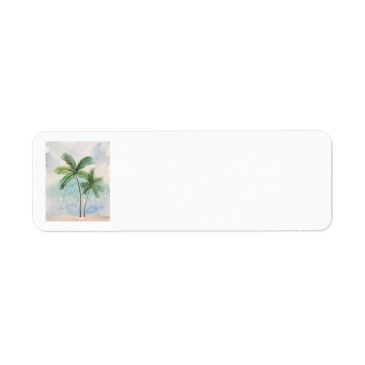 Tranquility Palm Tree Labels (Voorkant)
