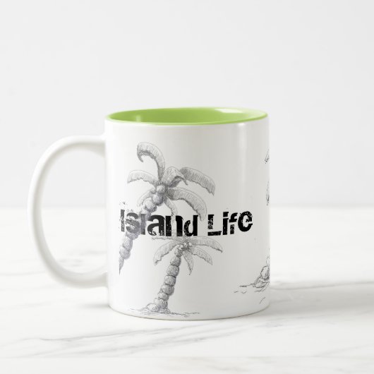 Tranquilo - Beach Life Palm Tree Mok door Yotigo (Links)