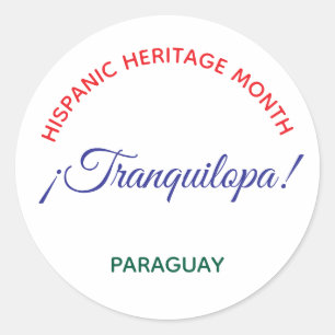 Tranquilopa! Paraguay  Ronde Sticker