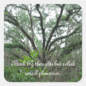 Tranquilstructuur-Stickers Vierkante Sticker (Voorkant)