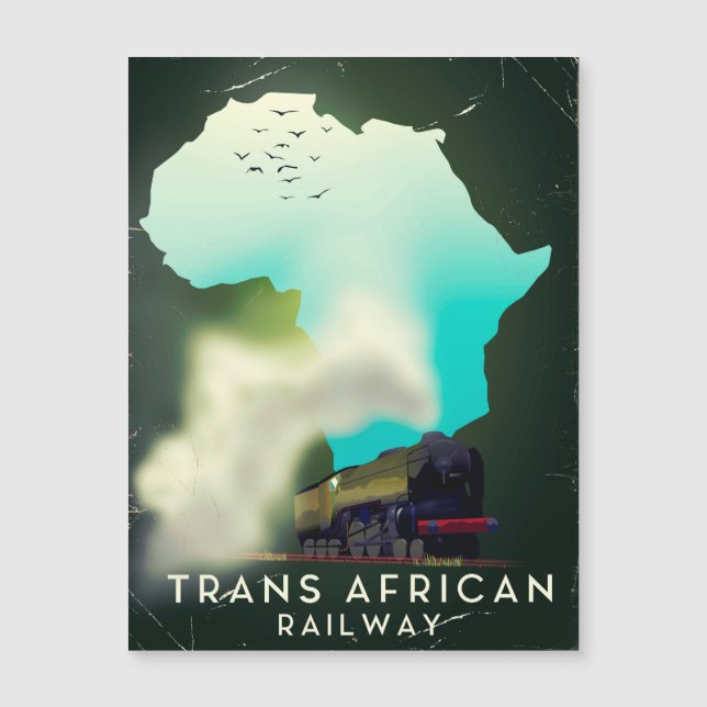 Trans-Afrikaanse spoorweg Reisposter (Voorkant)