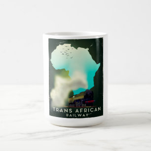 Trans-Afrikaanse spoorweg Reisposter Magische Mok
