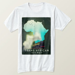 Trans-Afrikaanse spoorweg Reisposter T-shirt