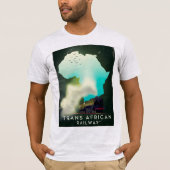 Trans-Afrikaanse spoorweg Reisposter T-shirt (Voorkant)