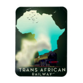 Trans-Afrikaanse treinreisposter Magneet (Verticaal)