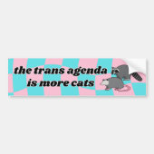 Trans Agenda-Bumpersticker Bumpersticker (Voorkant)