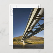 Trans-Alaska-oliepijpleiding door Zuidvork Koyu Briefkaart (Voorkant / Achterkant)