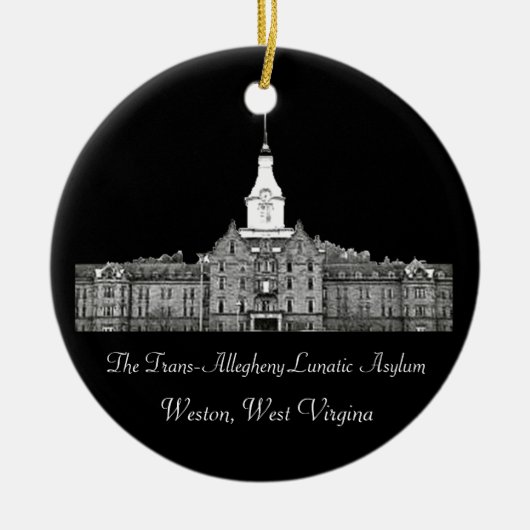 Trans-Allegheny Lunatic Asylum Keramisch Ornament (Voorkant)