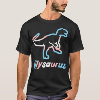 Trans Ally Allysaurus Gay Pride LGBTQ Trans Flag D T-shirt