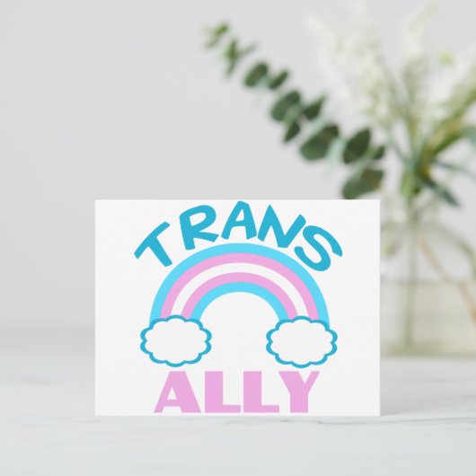 Trans Ally Briefkaart (Staand voorkant)