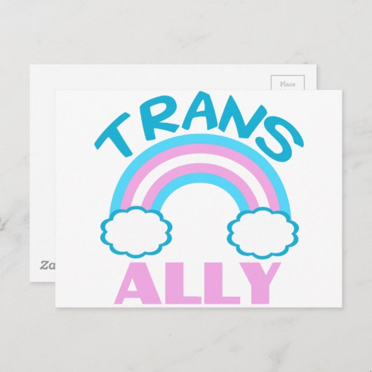 Trans Ally Briefkaart (Voorkant / Achterkant)