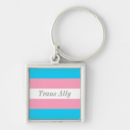 Trans Ally Editable Text Transgender Pride Flag Sleutelhanger