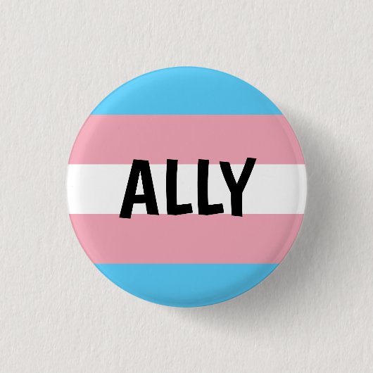 Trans Ally Ronde Button 3,2 Cm (Voorkant)