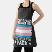 Trans als deze vlag je aanbiedt, help ik je met in schort (Insitu)