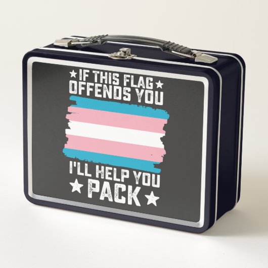 Trans Als Deze Vlag Je Ooit Ergert Zal Ik Je Helpe (Voorkant)