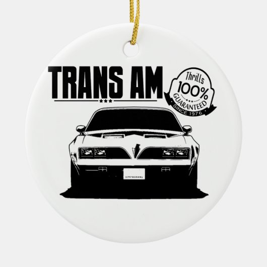 Trans Am gegarandeerde trillingen Keramisch Ornament (Voorkant)