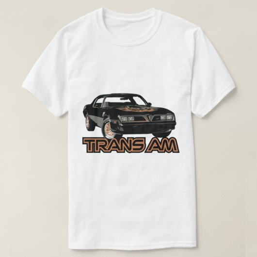 Trans am Smokey en de bandeauto filmkunst T-shirt (Design voorkant)