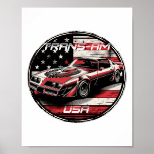 Trans Am Spierauto Amerikaanse Spier Trans Am Nati Poster