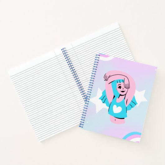 Trans art on deluxe spiral notebook notitieboek (Binnen)