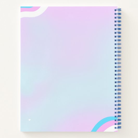 Trans art on deluxe spiral notebook notitieboek (Achterkant)