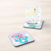 trans art on hard plastic coaster bier onderzetter (Rechterzijde)